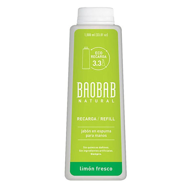 Refill Jabón Espuma Limón Fresco - Baobab