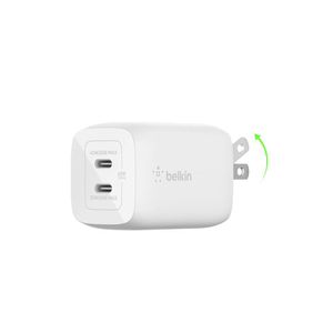 Cargador de Pared Dual Usb-C 65 W Blanco
