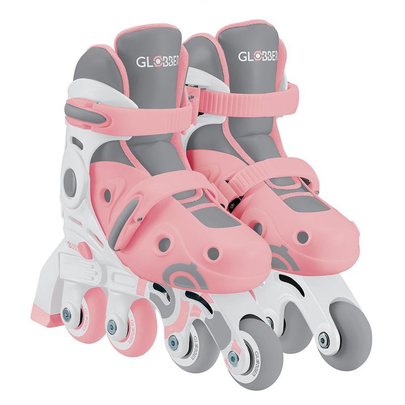 Patines Evolutivos 2 en 1 Talla Ajustable 30-33 Rosa Pastel