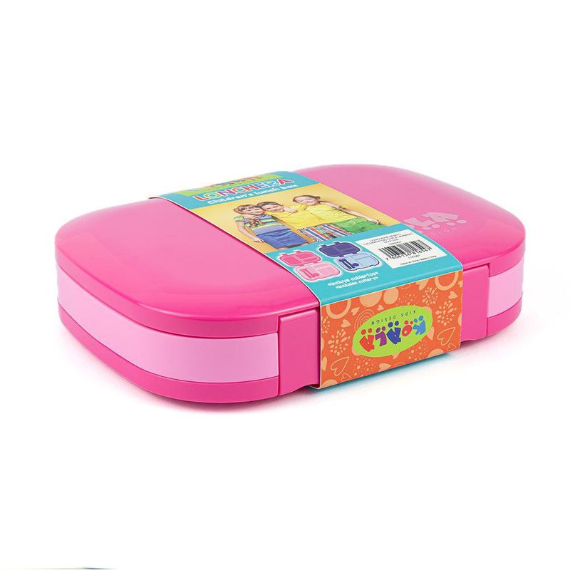 Lonchera Bento con Cubiertos para Niña Colores Surtidos