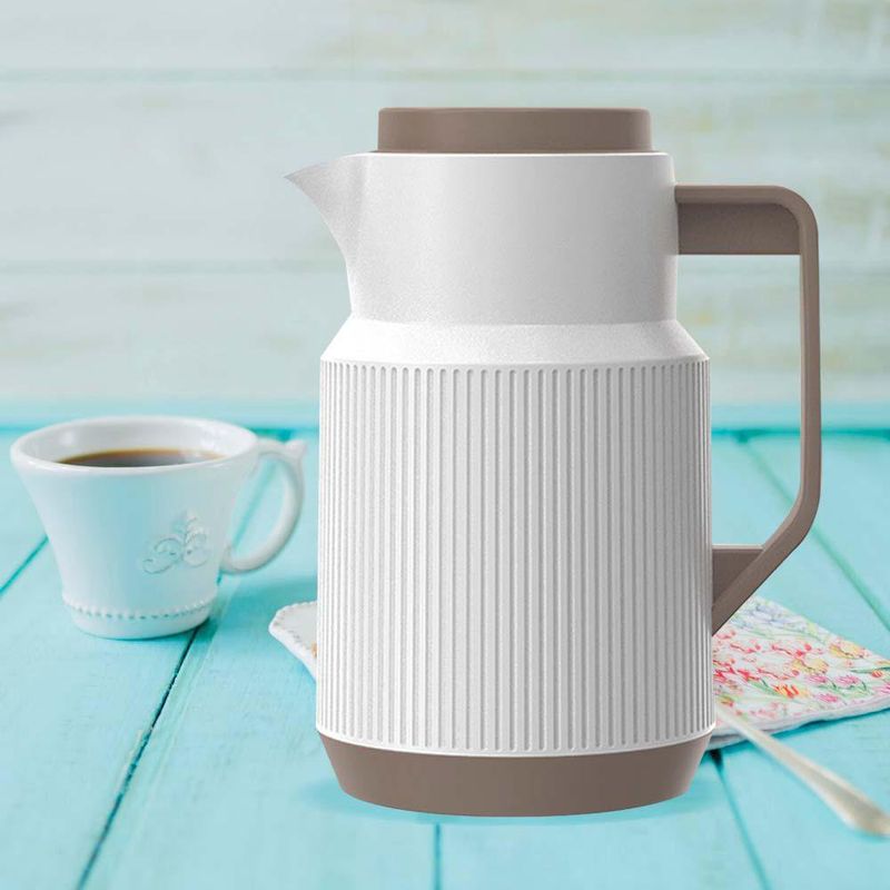 Termo 1 L Beige y Café Claro