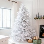 Árbol de Navidad Blanco Elegante 7 Pies