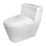Sanitario Petit Garzón Palermo Descarga Dual y Diseño Moderno Blanco