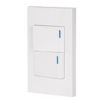 Interruptor Doble de 1.5 Módulos Española Blanco - Volteck