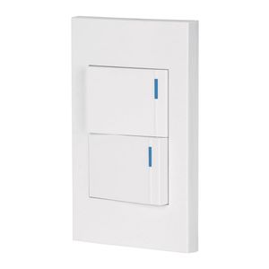 Interruptor Doble de 1.5 Módulos Española Blanco - Volteck