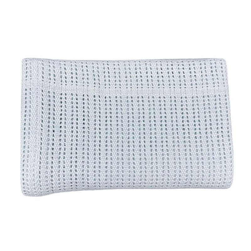 Frazada Throw Celeste