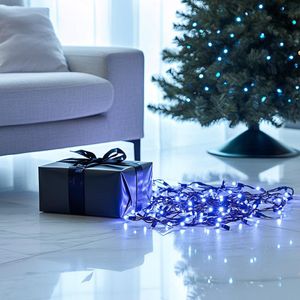 Serie LED Azul de 100 Luces y 8 Funciones