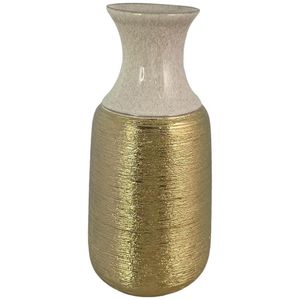 Florero Dorado con Beige