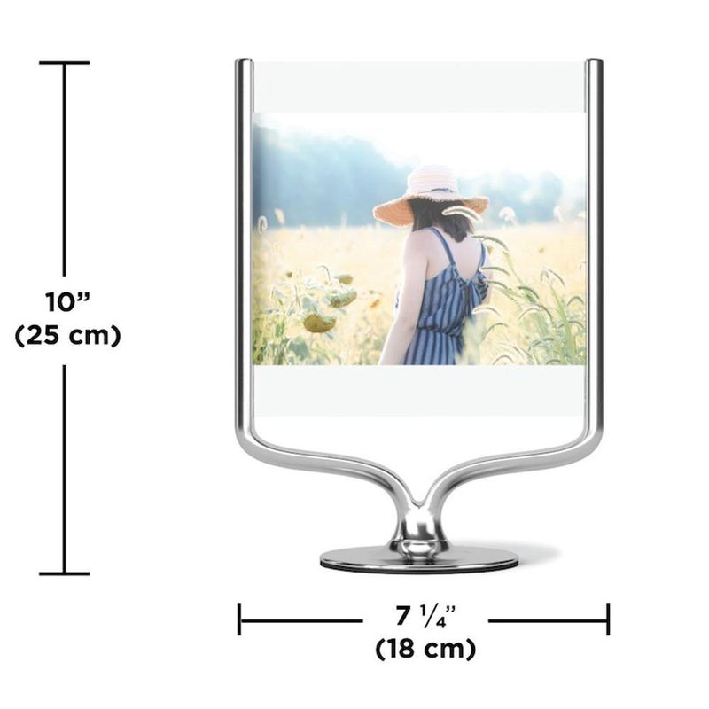 Marco Cromado para Foto con Base