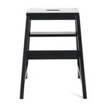 Taburete Escalera Negro de 3 Peldaños 47x51x60.5 Cm