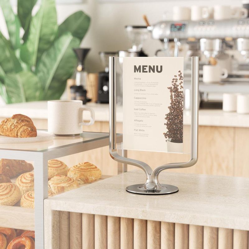 Marco Cromado para Foto con Base