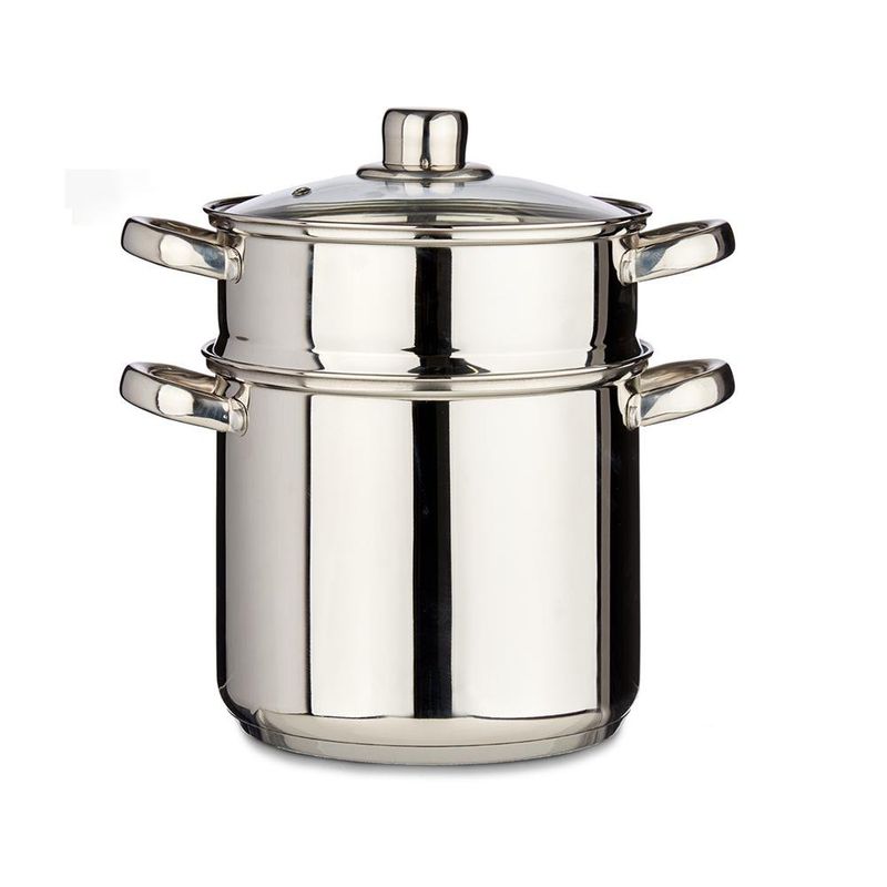 Olla vaporera 6 Litros Acero Inoxidable