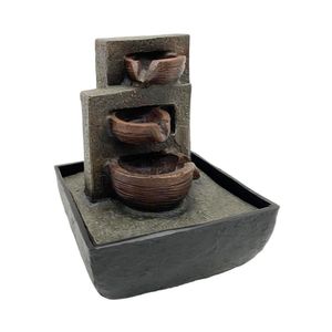 Fuente de Agua con Luz 13.3X13.3X18 Cm