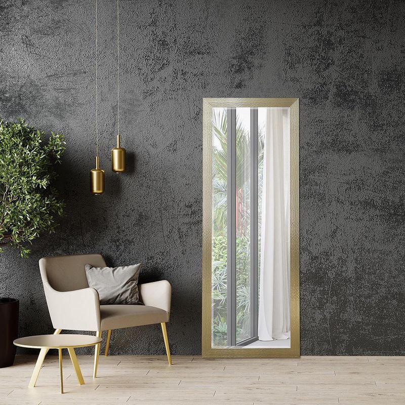 Espejo Decorativo Dorado 60x180 Cm