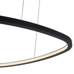 Lámpara Colgante Negra Led Triangular Luz Cálida 40W
