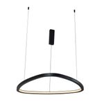 Lámpara Colgante Negra Led Triangular Luz Cálida 40W