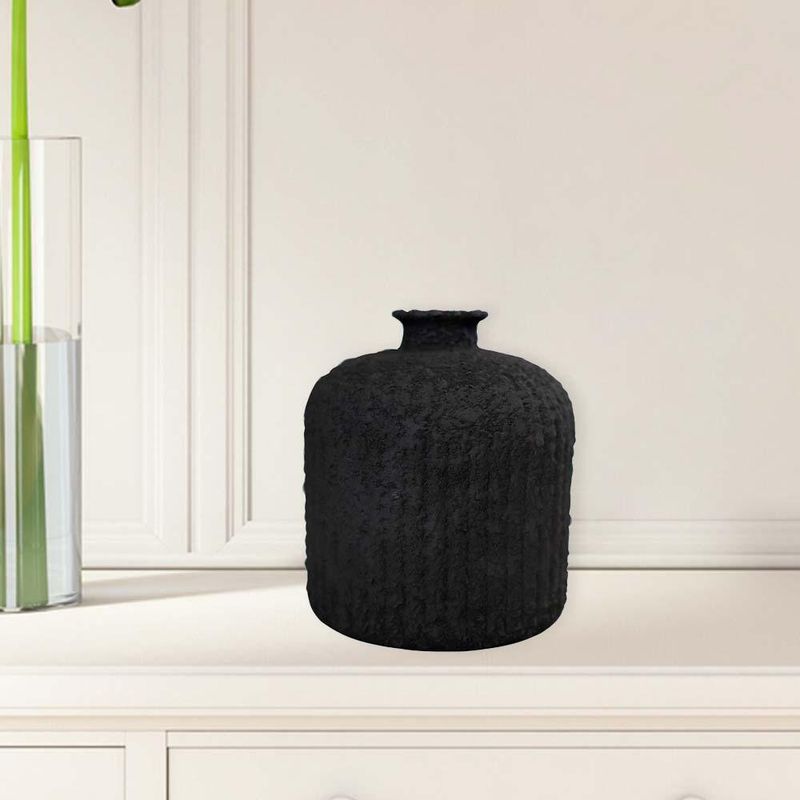 Botella Decorativa Negra 18 Cm