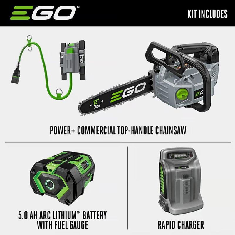 Kit de Motosierra Inalámbrica Power+ 56 V 12 Plg