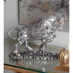 Figura Decorativa Toro Plateado