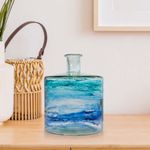 Jarrón Francés Pequeño Azul 26 Cm - Vidrio San Miguel