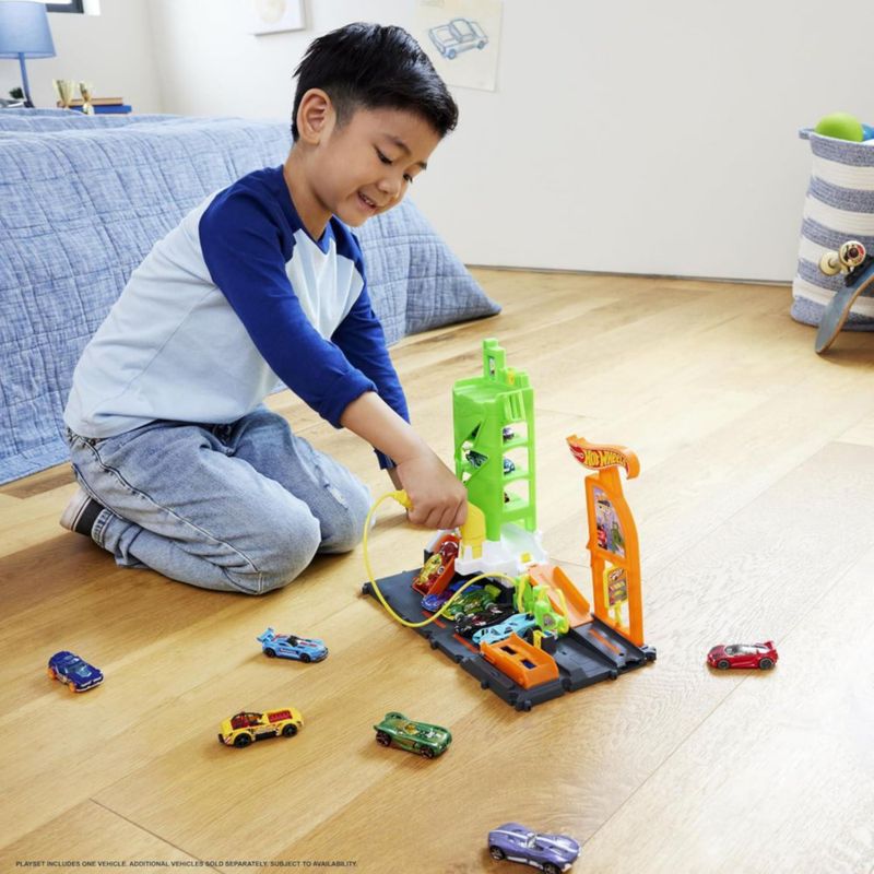 Pista Hot Wheels City Súper Estación de Gasolina
