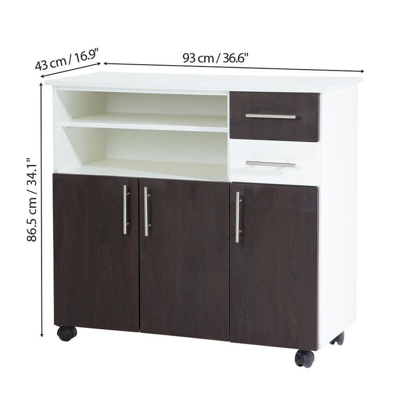 Mueble con Rodos para Microondas