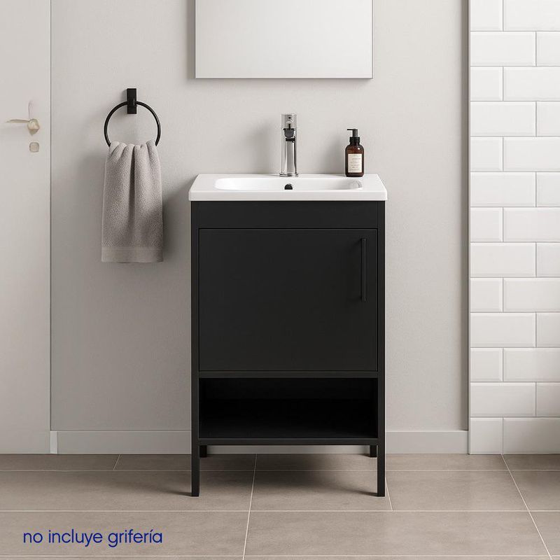 Mueble Aluvia Esencial con Lavamanos 45x45x87 Cm - Corona