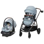 Set de Carruaje y Porta Bebés Zelia LX Gris - Maxi Cosi