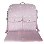 Pañalera Mochila Estrellas Rosada