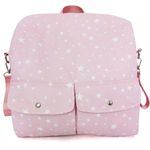 Pañalera Mochila Estrellas Rosada