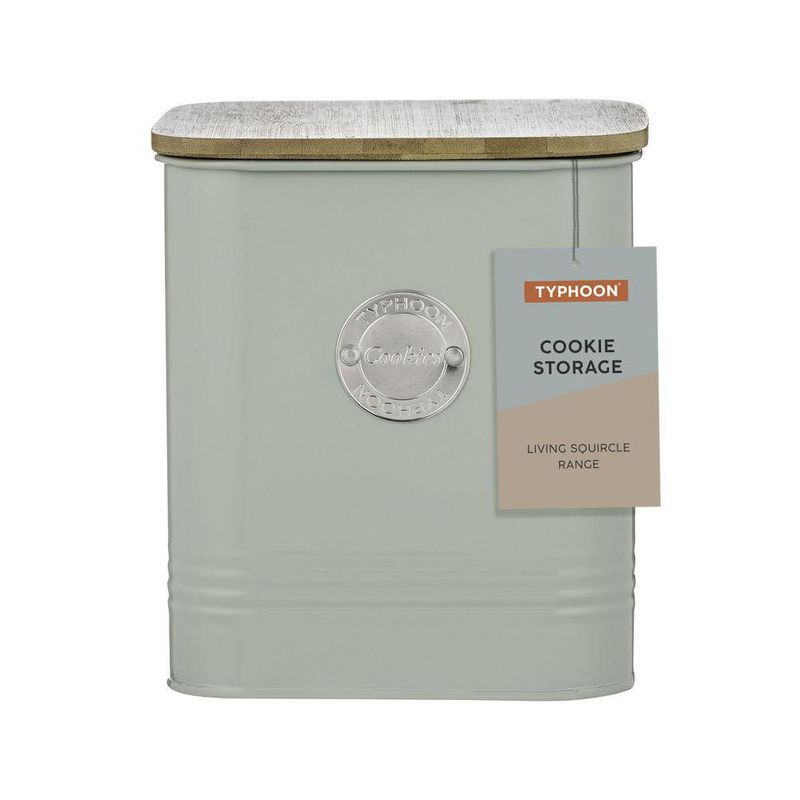 Bote para Galletas con Tapa de Bambú Squircle Menta 2.7 L