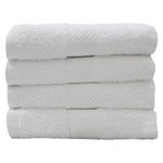 Set de 4 Toallas de Manos Hotel Blancas