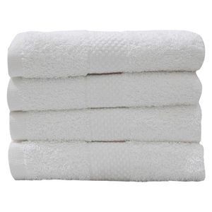 Set de 4 Toallas de Manos Hotel Blancas