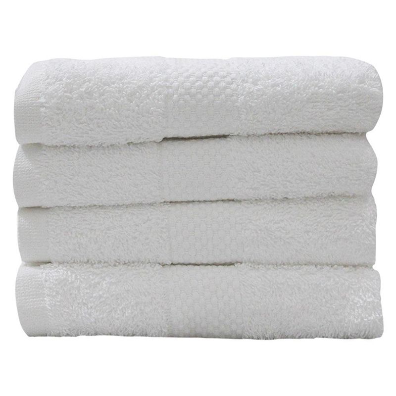 Set de 4 Toallas de Manos Hotel Blancas