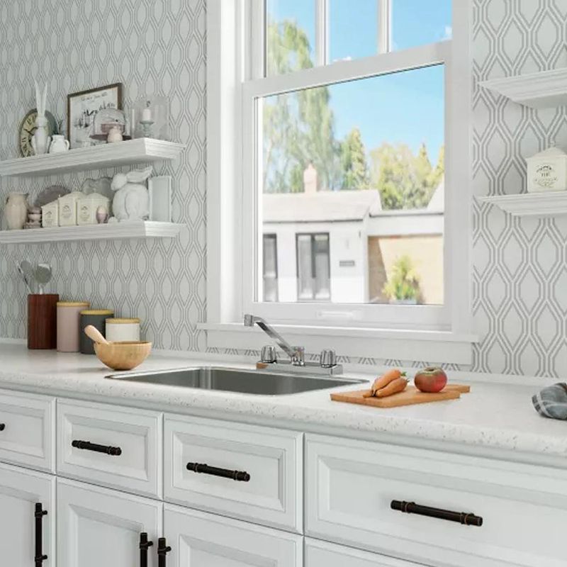 Mezcladora para Lavatrastos 2 Pomos Cromo - Pfirst