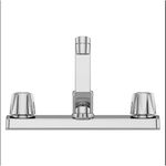 Mezcladora para Lavatrastos 2 Pomos Cromo - Pfirst