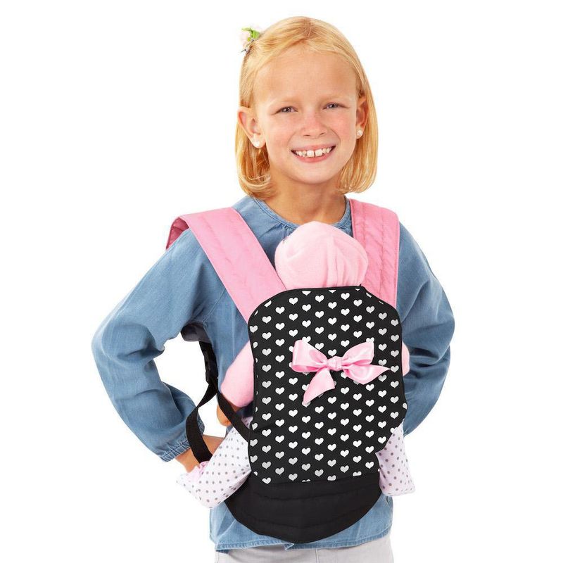 Portabebé para Muñecas Diseño Corazones de 46 Cm
