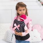 Portabebé para Muñecas Diseño Corazones de 46 Cm