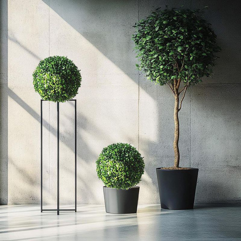 Esfera Decorativa de Boj Artificial Verde 23 Cm