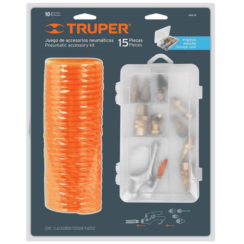 Accesorios Neumáticos 15 Pzas - Truper