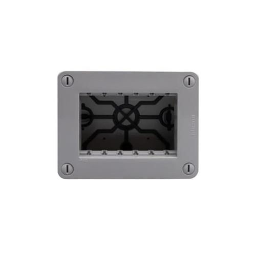 Caja 3 Módulos IP40 Gris Matix Go
