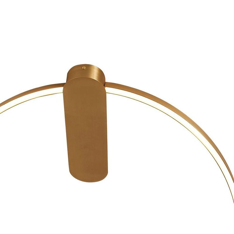 Lámpara Led Circular de Techo Dorada Luz Cálida 38W