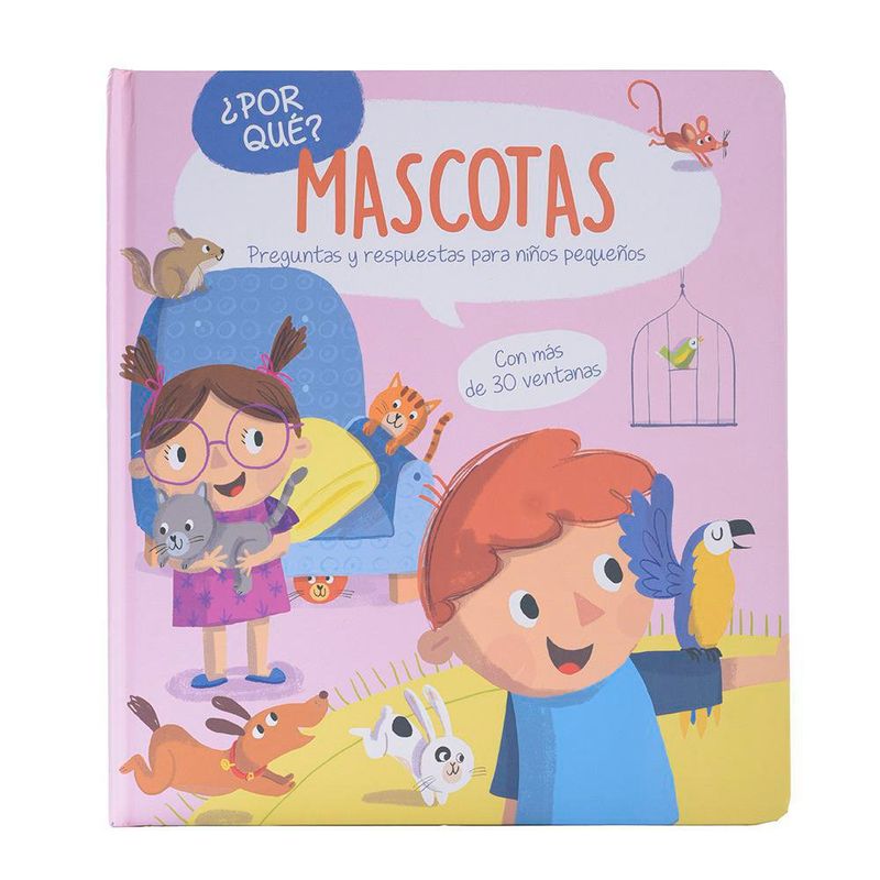 Libro Educativo de Preguntas sobre Mascotas Multicolor