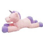 Unicornio De Peluche Acostado 80 Cm