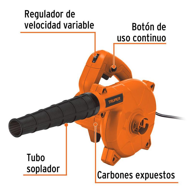 Sopladora y Aspiradora Eléctrica 650 W