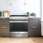 Estufa a Gas 30 Plg 6 Quemadores Acero Inoxidable