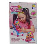 Muñeca Little Dolls Paseo Glitter con Carrito y Chupón