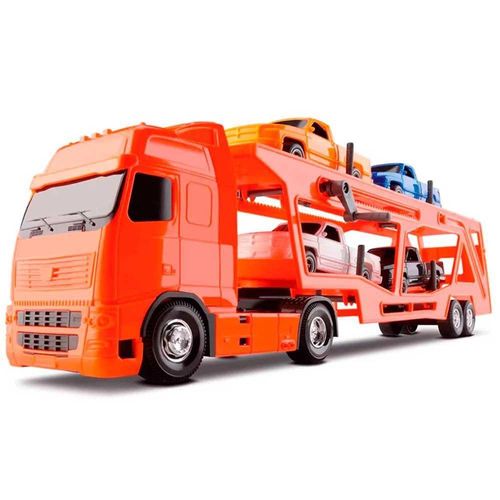 Camión Transportador De Autos Con 6 Vehículos Incluidos