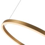 Lámpara LED Colgante Circular Dorada