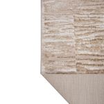 Alfombra Decorativa Abstracta Beige y Gris 133 x 190 Cm